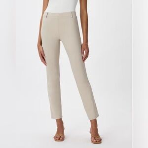 Quince Ultra-Stretch Ponte Straight Leg Pants in Ecru